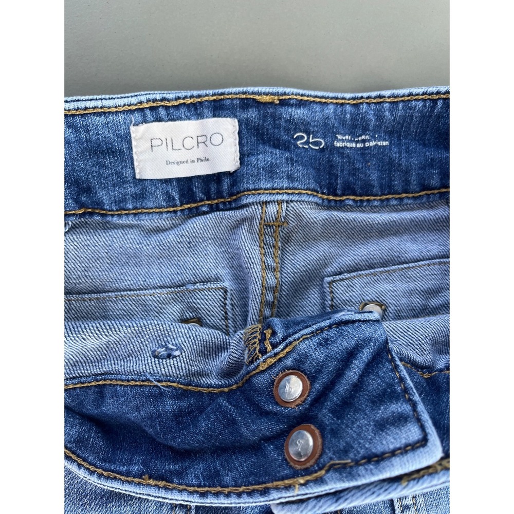 Anthropologie Pilcro Wanderer Midrise Relaxed Jeans Medium Wash 25 - Picture 5 of 8